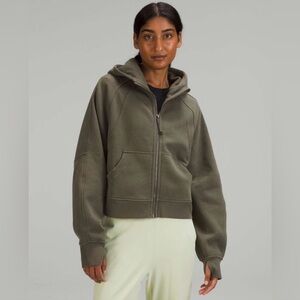 Lululemon scuba oversized full zip hoodie army green M/L